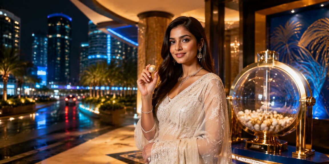 ঢাকায় নিয়ন আলোয় লটারি গেমের দৃশ্য