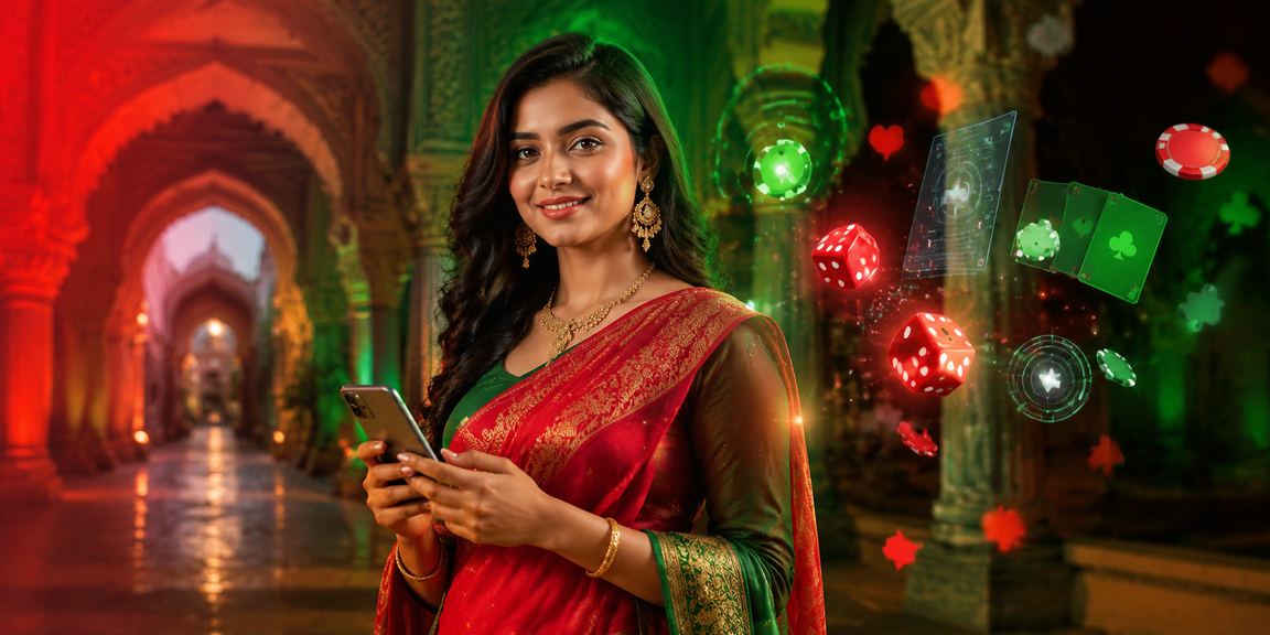 সোনারগাঁওয়ে শাড়ি পরা নারী মোবাইলে ক্যাসিনো খেলছেন